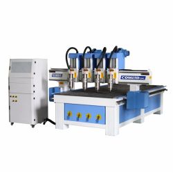 4 Heads Rotary Engraving Machine